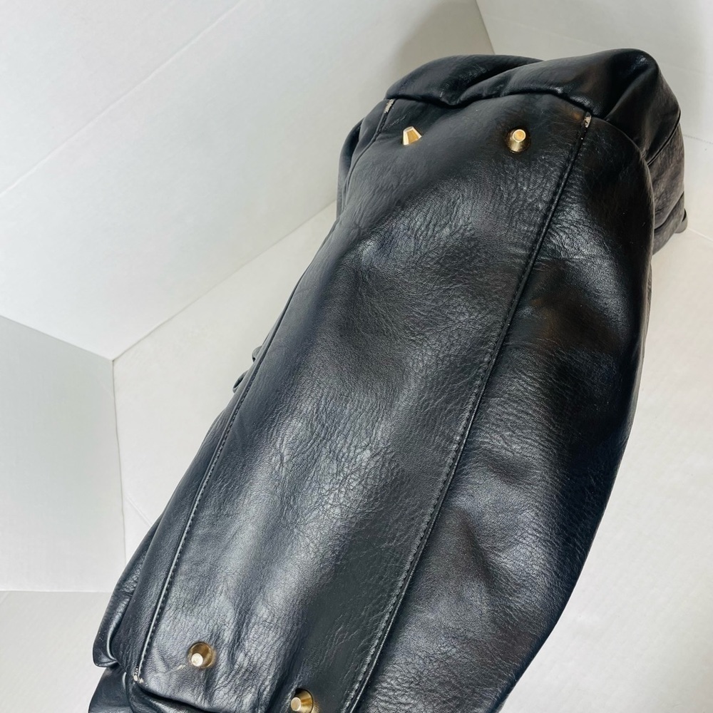 THE Honest Company Everything Tote Black Faux Leather Diaper Bag - Picture 15 of 16